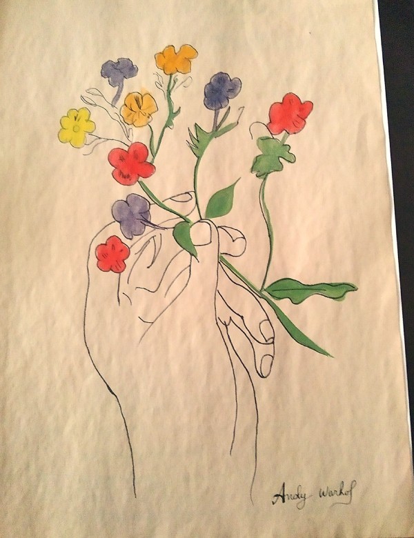 ANDY WARHOL - Hand Holding Flowers